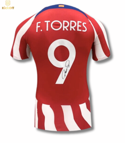 Fernando Torres Signed Atletico Madrid  Home Jersey #9